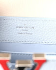 Taurillon Capucines Mini Light Blue White Red