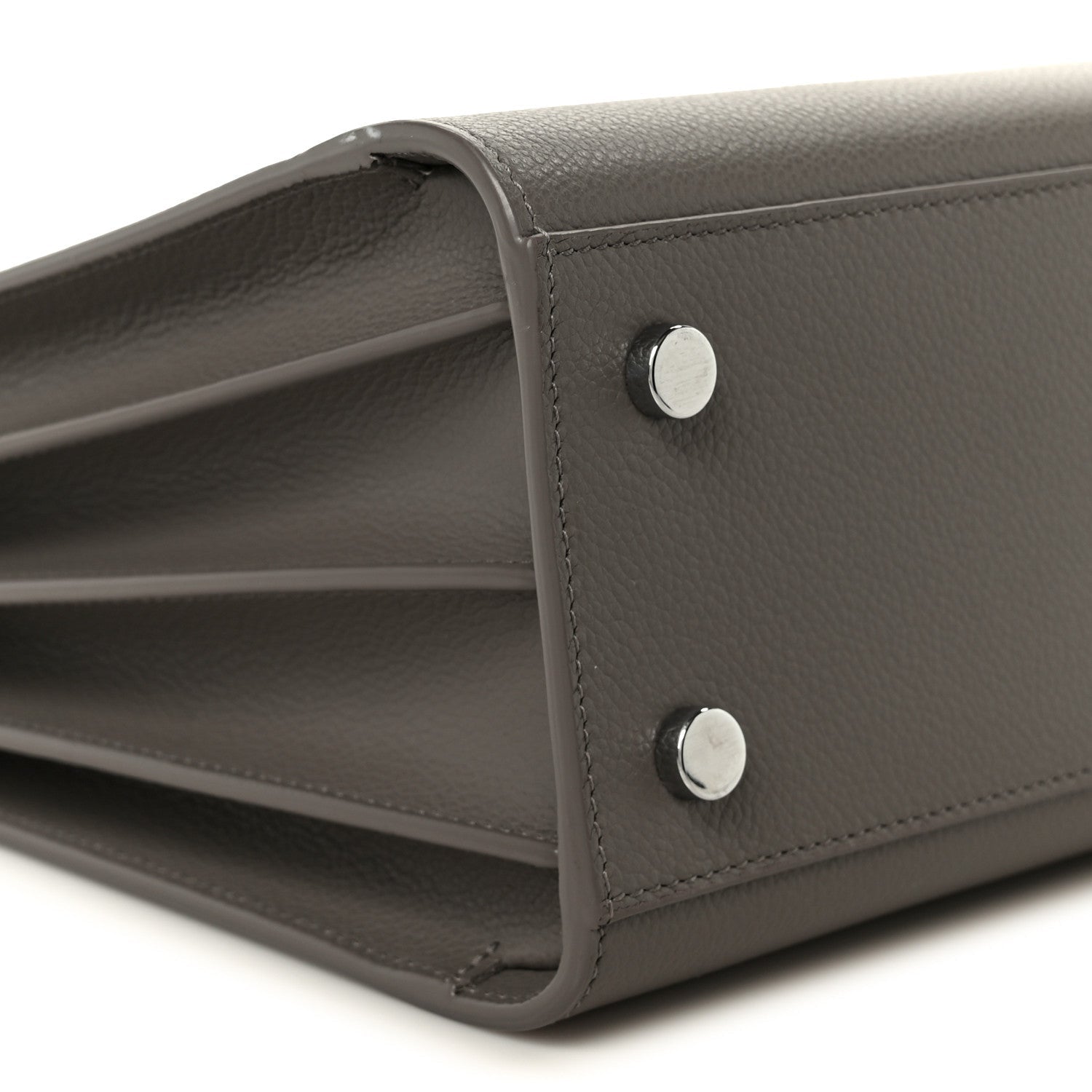 Grained Calfskin Baby Sac De Jour Taupe