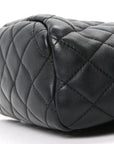 Calfskin Quilted Mini Urban Spirit Backpack Black