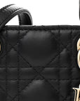 Lambskin Cannage Micro Lady D1OR Black