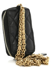 Aged Calfskin Quilted 2.55 Reissue Clutch With Chain Black