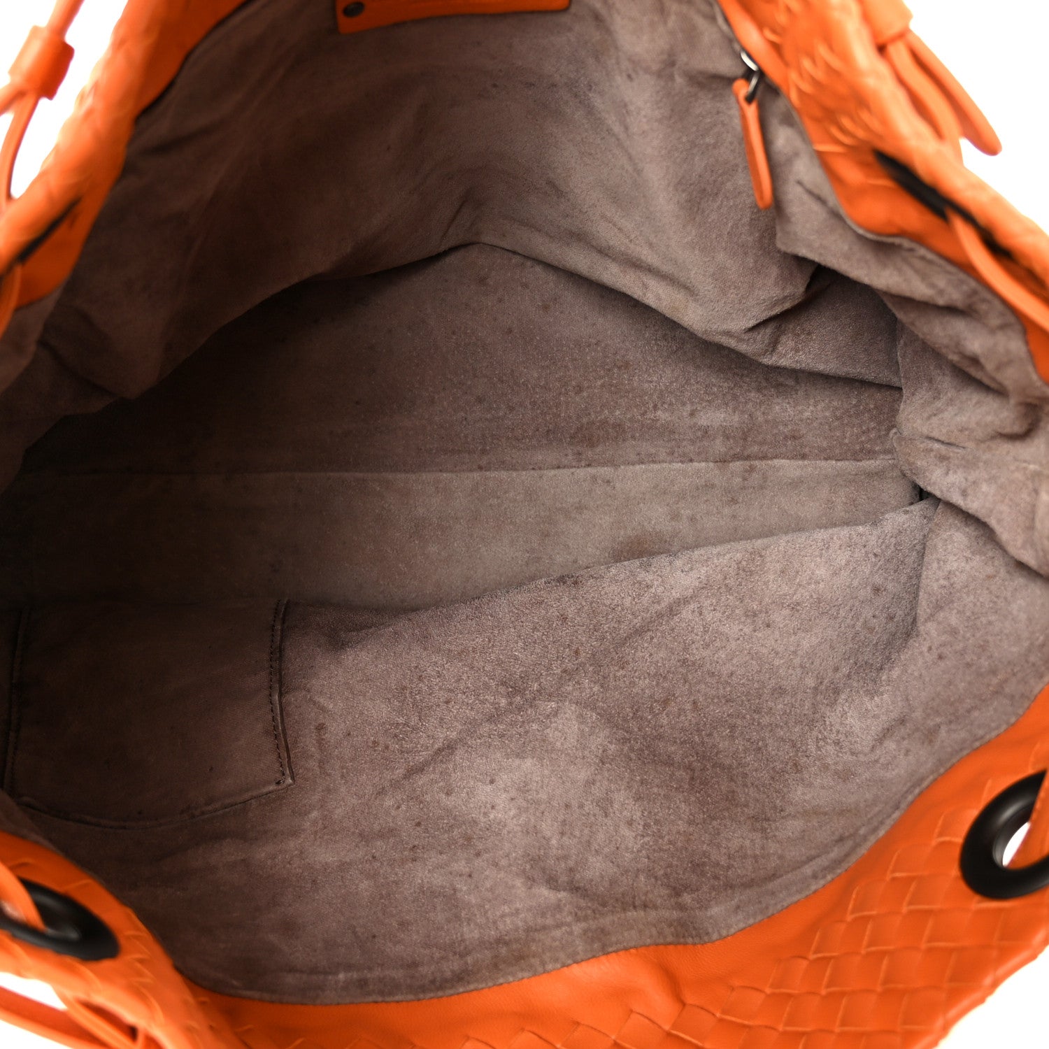 Nappa Intrecciato Bella Tote Orange