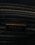 Saffiano Small Galleria Double Zip Tote Black