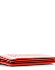Nappa Intrecciato Continental Wallet on Chain Red