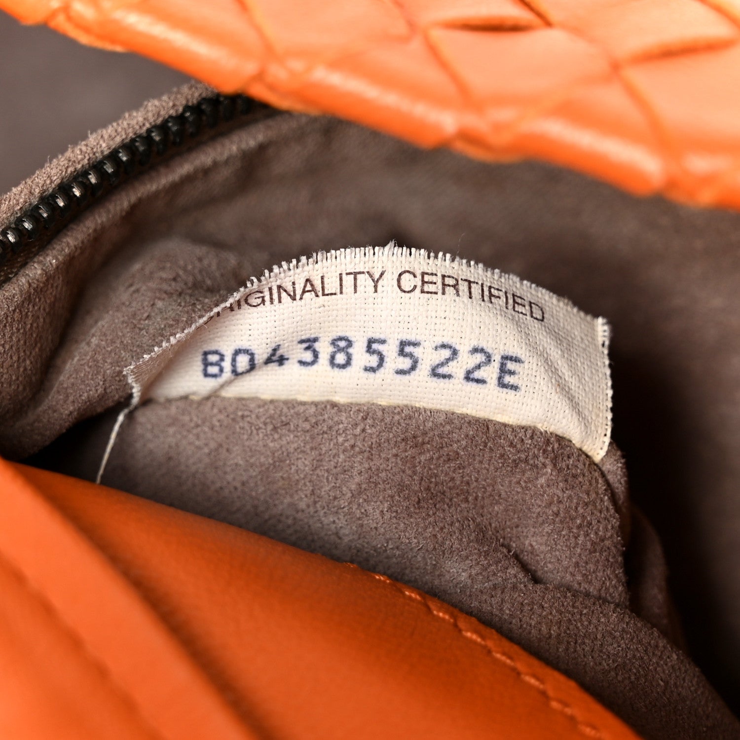 Nappa Intrecciato Bella Tote Orange
