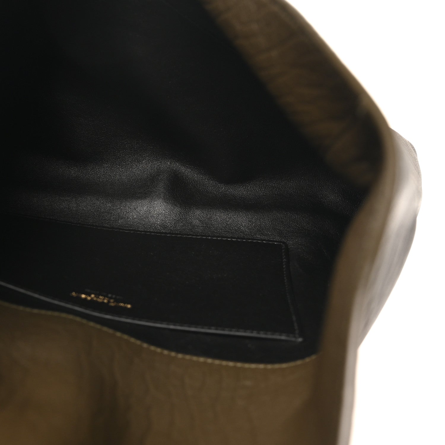 Grained Lambskin Large Cassandre Envelope Pouch Light Musk