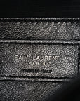 Crinkled Calfskin Matelasse Monogram Baby Niki Chain Satchel Black
