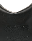 Supple Calfskin Cuir Triomphe Medium Heloise Shoulder Bag Black