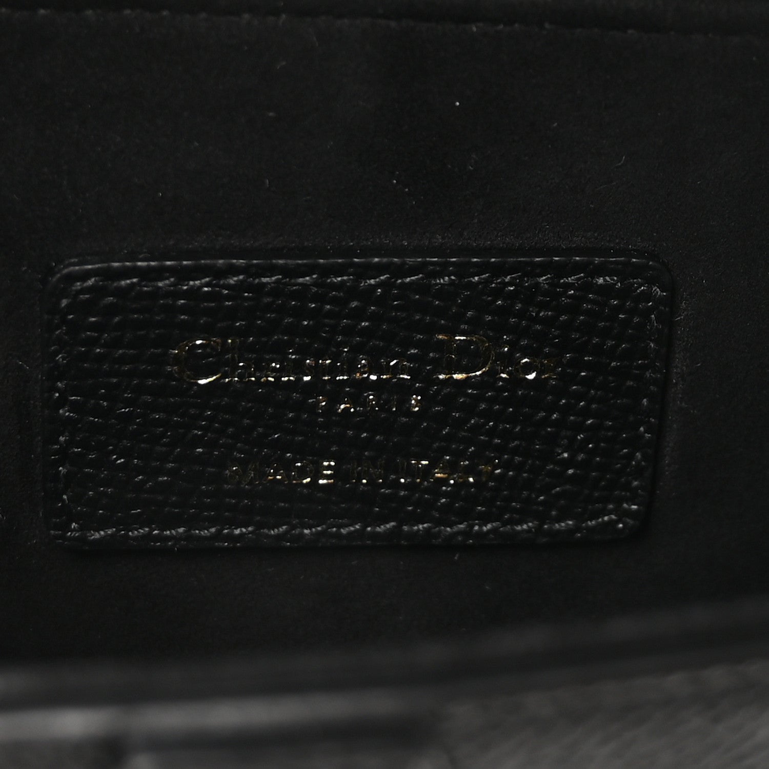 Grained Calfskin Mini Saddle Bag With Strap Black
