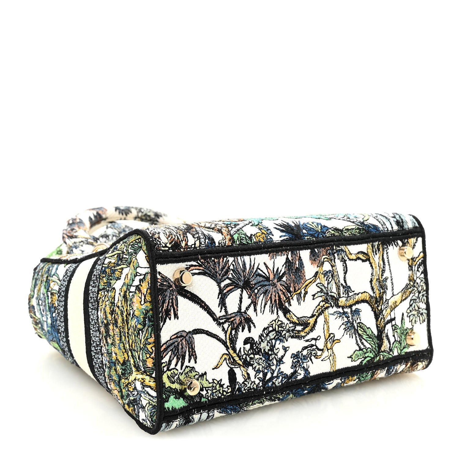 Canvas Embroidered Etoile de Voyage Medium Lady D-Lite Multicolor