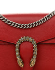 Dollar Calfskin Swarovski Crystal Small Dionysus Shoulder Bag Hibiscus Red