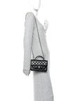 Lambskin Quilted Preppy Satchel Wallet On Chain WOC Black