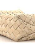 Suede Intrecciato Small Loop Camera Bag Sand