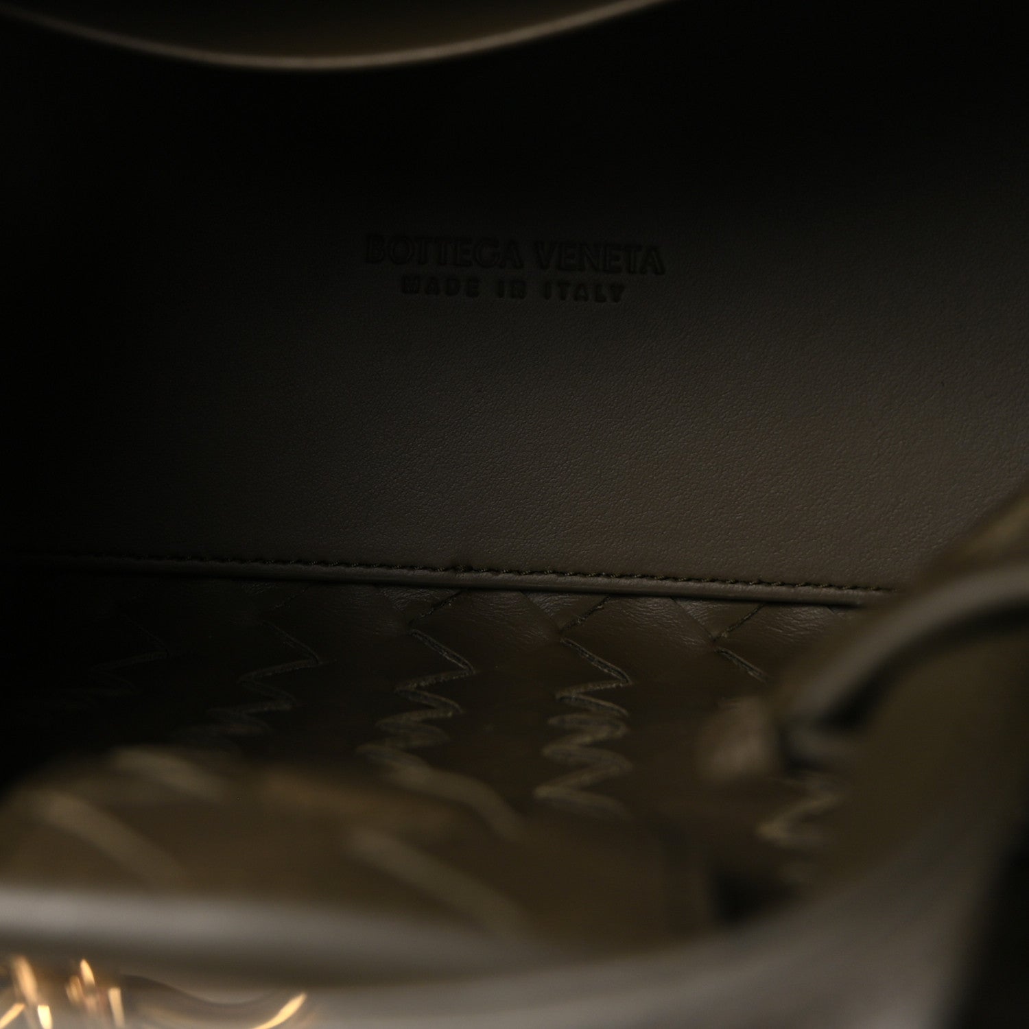 Suede Intrecciato Small Andiamo Shoulder Bag Cypress