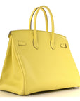 Epsom Birkin 35 Lime