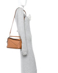 Grained Calfskin Small Puzzle Bag Tan
