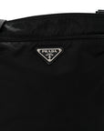Nylon Vela Flat Messenger Bag Black