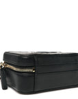 Caviar Quilted Small CC Filigree Vanity Case Black