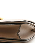 Liege Calfskin Medium Classic Box Flap Bag Taupe