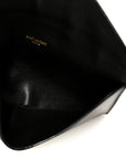 Lambskin Chevron Quilted Large Loulou Black