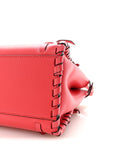 Vitello Seta Century Nappa Whipstitch Mini Peekaboo Iconic Satchel Fiamma