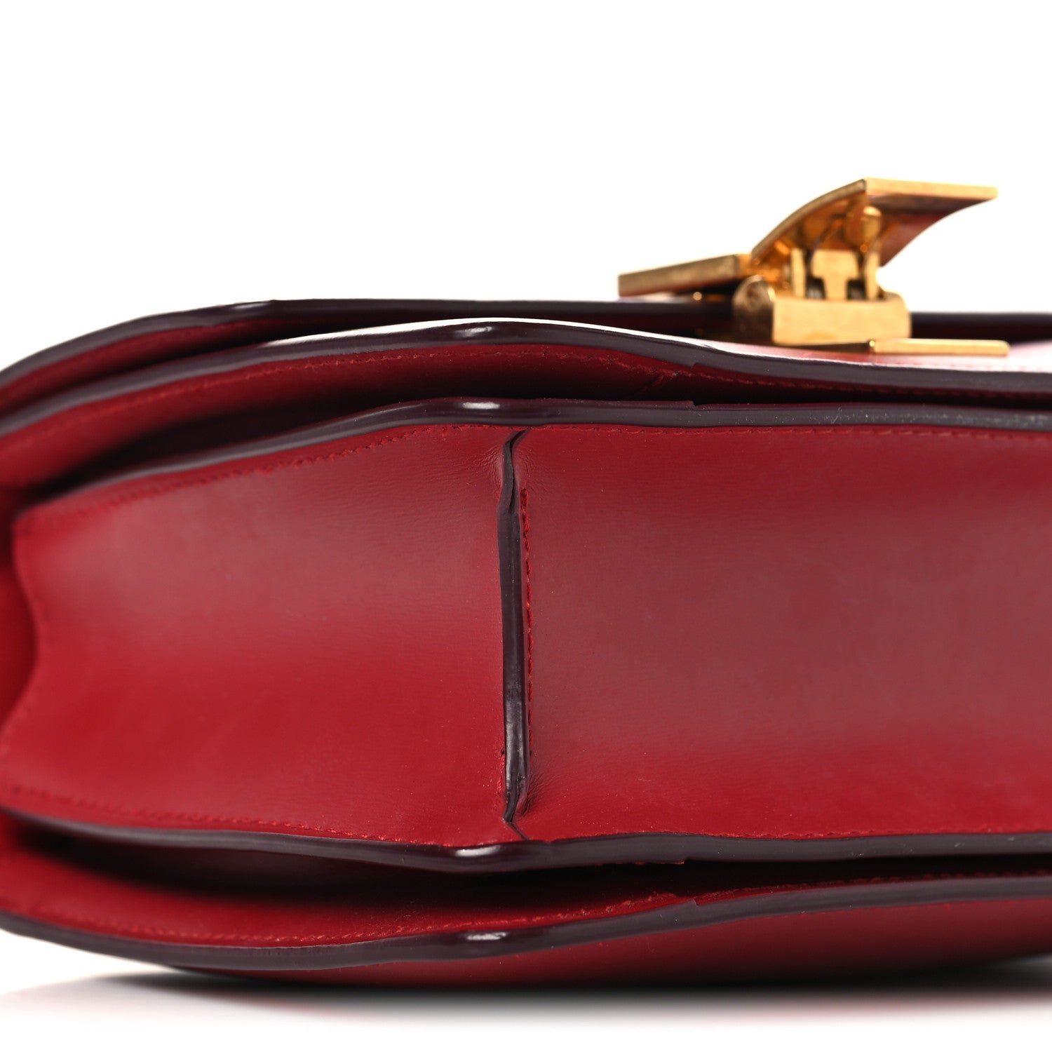 Box Calfskin Small Classic Box Flap Bag Red
