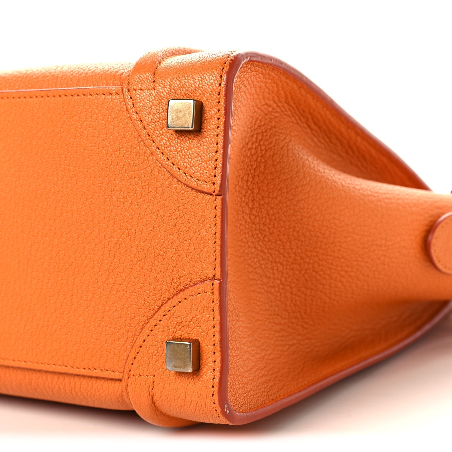 Goatskin Micro Luggage Light Orange