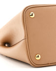 Saffiano Cuir Small Double Bag Caramel
