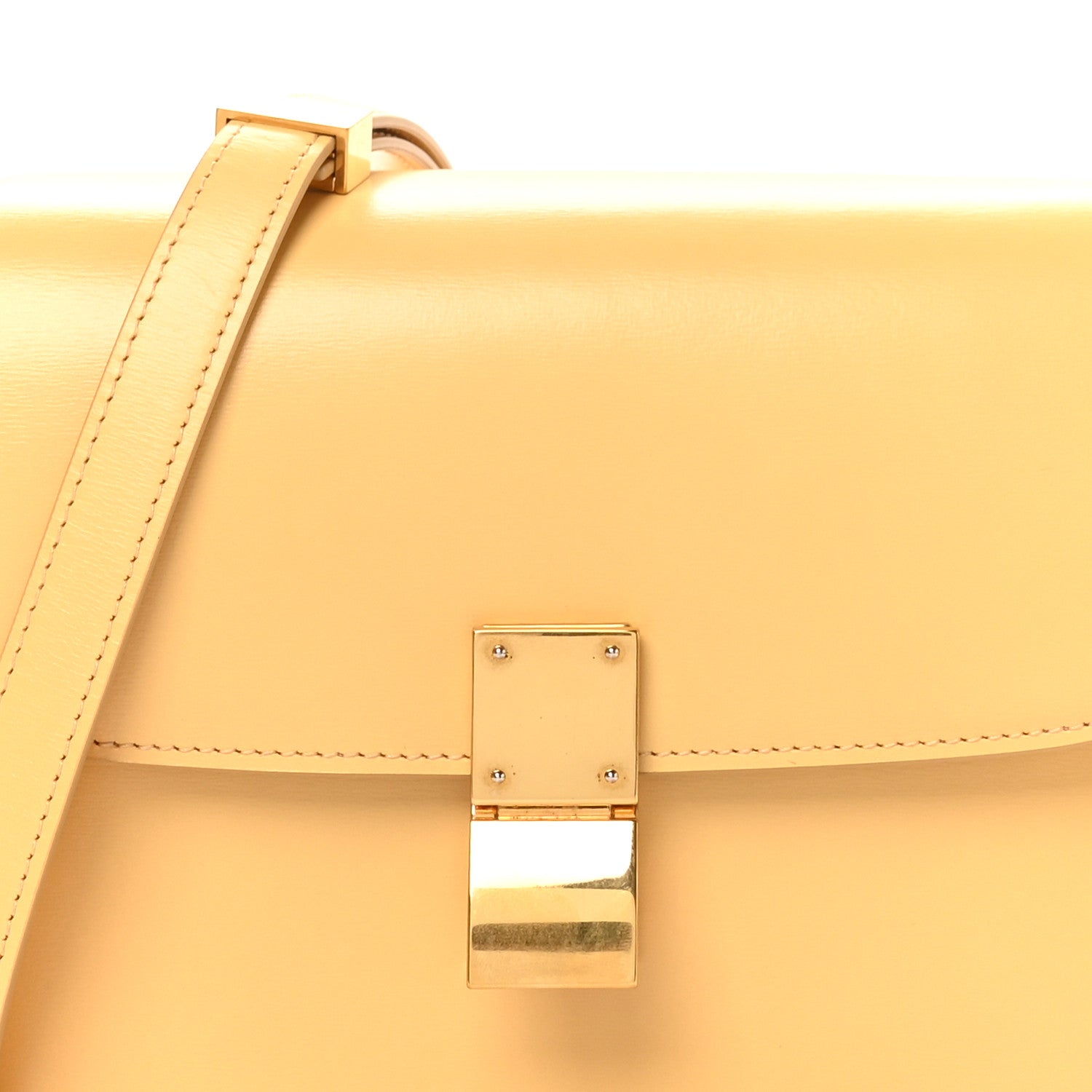 Liege Calfskin Teen Classic Box Flap Bag Sand
