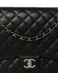 Caviar Quilted Maxi Double Flap Black