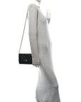 Caviar Quilted CC Turnlock Wallet On Chain WOC Black