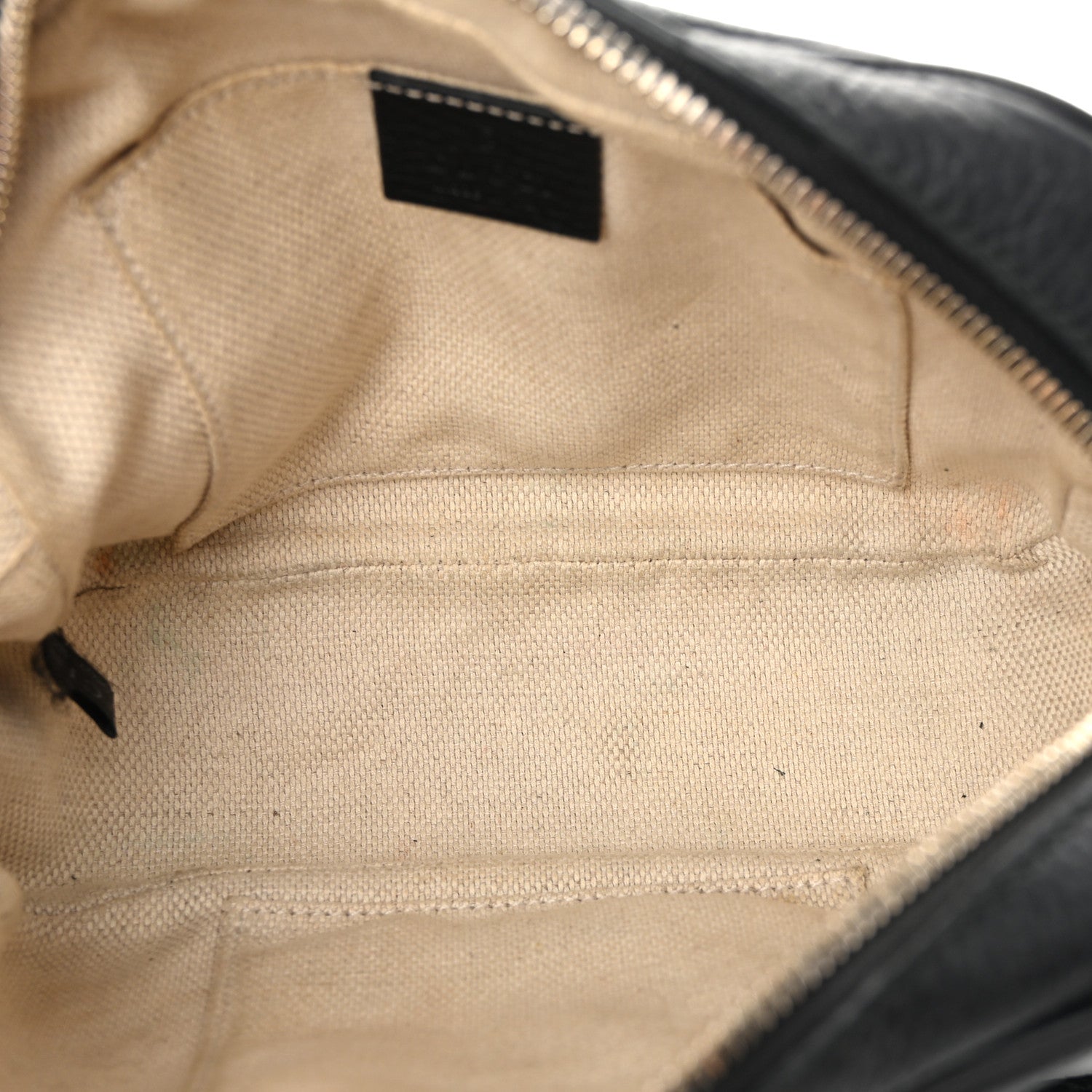Pebbled Calfskin Small Soho Disco Bag Black