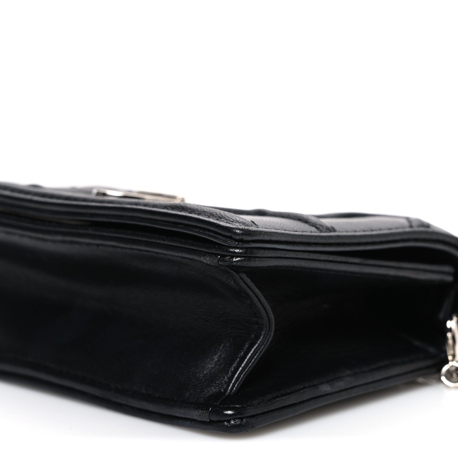 Lambskin Baby D1ORama Flap Bag Black