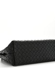 Nappa Intrecciato Medium Andiamo Shoulder Bag Black
