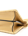 Raffia Embroidered Vitello King Shiny Nappa Intreccio Small Peekaboo I SEE U Satchel Sahara