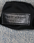 Denim Quilted Medium Loulou Puffer Monogram Chain Satchel Azur