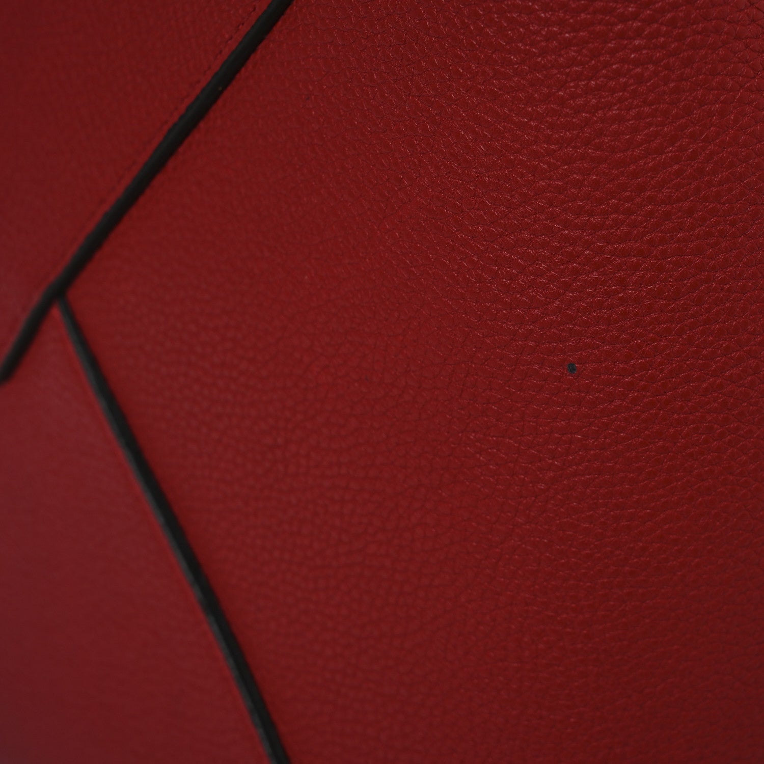 Soft Grained Calfskin Medium Belt Cabas Phantom Coquelicot
