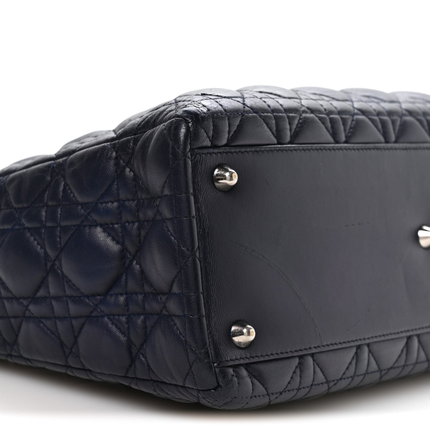 Lambskin Cannage Large Lady D1OR Royal Blue