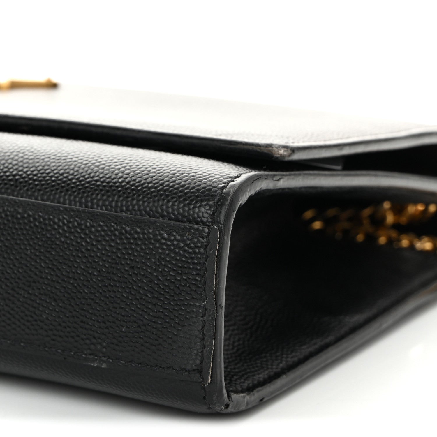 Grain De Poudre Medium Classic Monogram Kate Satchel Black
