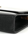Grain De Poudre Medium Classic Monogram Kate Satchel Black