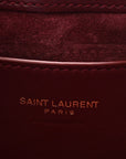 Patent Calfskin Le 5 A 7 Mini Hobo Red Grenat
