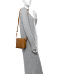 Lambskin Maxi Intrecciato Mini Cassette Camera Bag Acorn