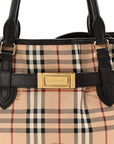 Haymarket Check Medium Golderton Tote Chocolate