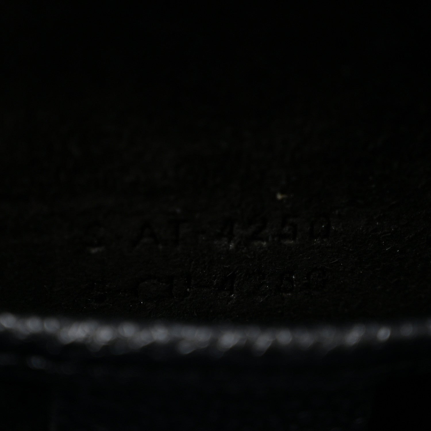 Drummed Calfskin Nano Luggage Black
