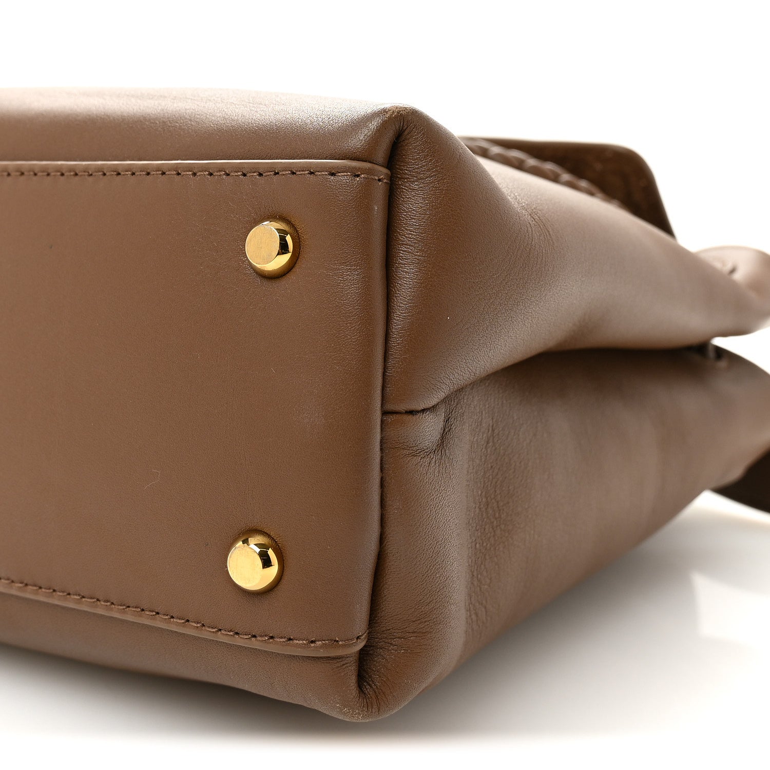 Silky Calfskin Small Ciao Ciao Nocciola