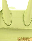 Calfskin Crocodile Embossed Le Chiquito Light Green