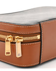 Triomphe Canvas Top Handle Messenger Box Tan