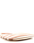 Canvas Calfskin Striped Ivy  Cacao Naturale