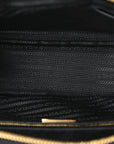 Re-Nylon Saffiano Medium Re-Edition 1978 Two Handle Bag Black