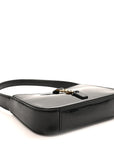 Patent Calfskin Le 5 A 7 Mini Hobo Black